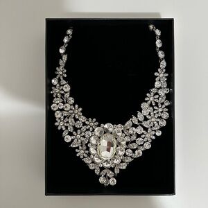 Elegant Silver Crystal Necklace